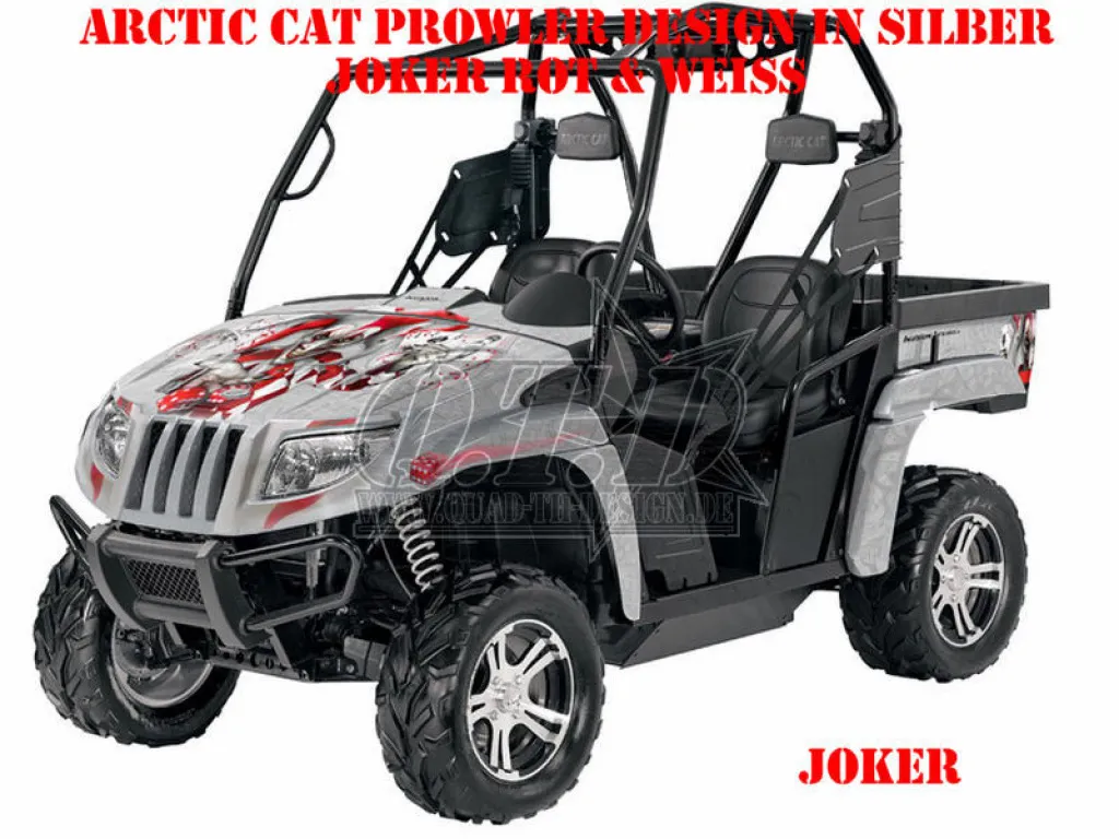 Joker Background Silver, Joker color Red-White for Arctic Cat Prowler / Prowler XP HD